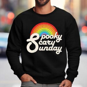 Rainbow Spooky Scary Sunday Sweatshirt