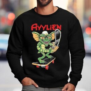 Rubberhose Skateboarding Gremlin Ayylien Sweatshirt