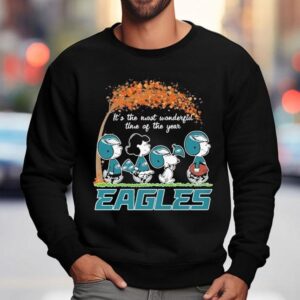 Snoopy The Peanuts X Philadelphia Eagles Philly It's The Most Wonderful Time Of The Year Shirt 3 Snoopy The Peanuts X Philadelphia Eagles Philly It S The Most Wonderful Time Of The Year Sweatshirt