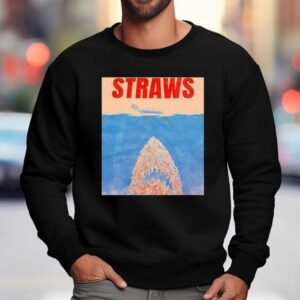 Straws Turtle Style Jaws Sweatshirt