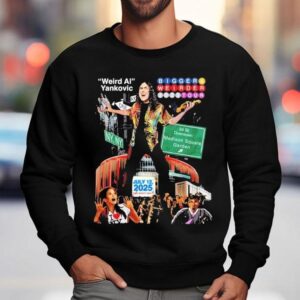 Weird Ai Yankovic Madison Square Garden Bigger Weirder 2025 Tour Shirt 3 Weird Ai Yankovic Madison Square Garden Bigger Weirder Tour Sweatshirt