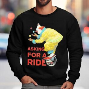 White Reaper Asking For A Ride Clown Shirt 3 White Reaper Asking For A Ride Clown Sweatshirt