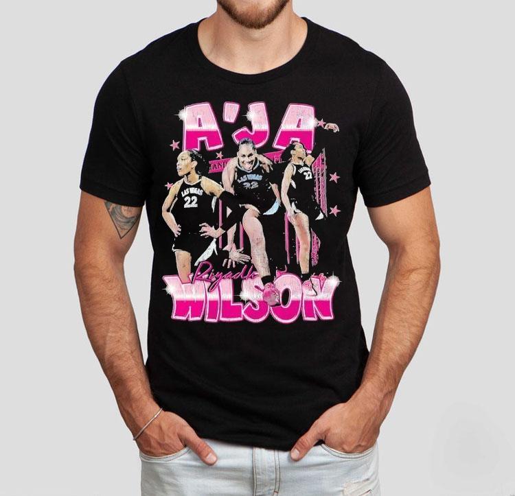 A’ja Riyadh Wilson Las Vegas Aces Basketball Shirt A’ja Riyadh Wilson Las Vegas Aces Basketball Shirt