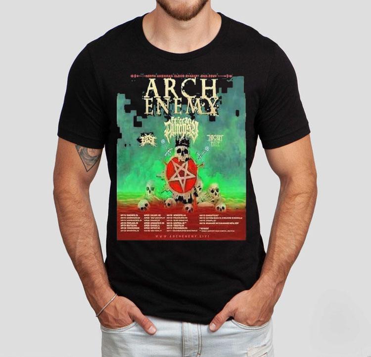 Arch Enemy North American Blood Dynasty 2025 Tour Tour Dates Shirt Arch Enemy North American Blood Dynasty 2025 Tour Tour Dates Shirt