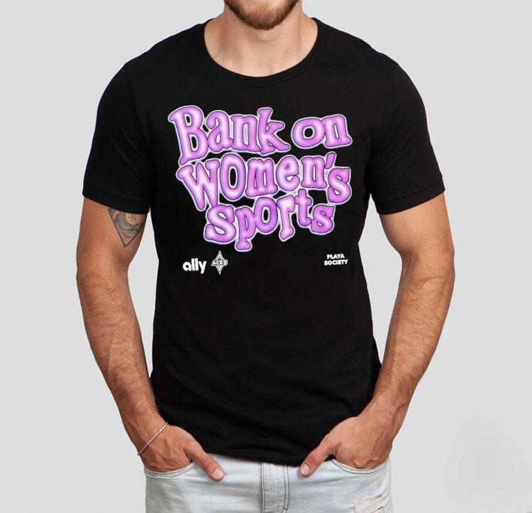 Bank On Women’s Sports Wnba Las Vegas Aces Logo Shirt Bank On Women’s Sports Wnba Las Vegas Aces Logo Shirt