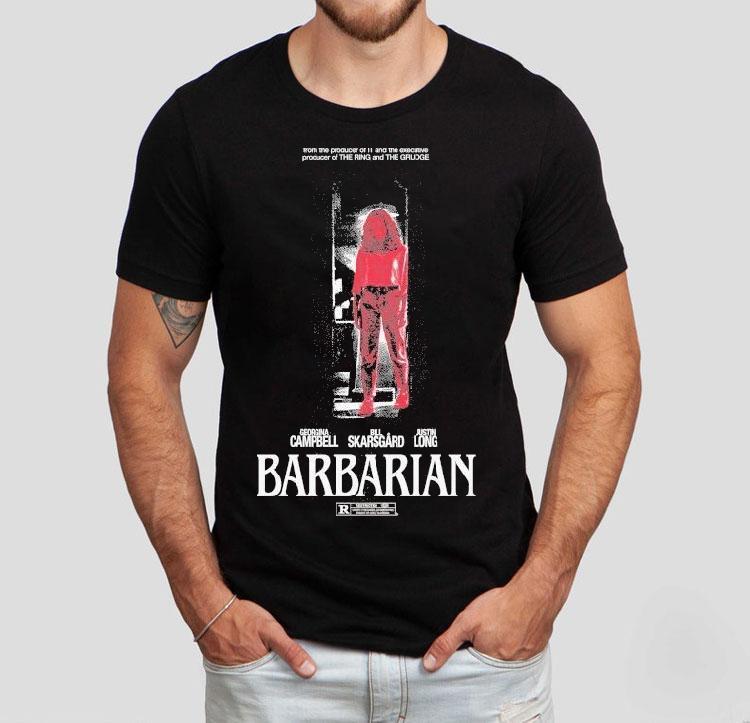 Barbarian Stay Forever Teaser From The Producer Of It And The Executive Producer Of The Ring And The Grudge Georgina Bill Skarsgard Justin Long Shirt Barbarian Stay Forever Teaser From The Producer Of It And The Executive Producer Of The Ring And The Grudge Georgina Bill Skarsgard Justin Long Shirt