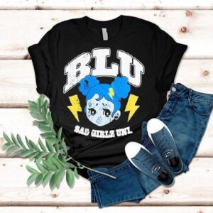 Blu Sad Girlz Uni Boyfriend Shirt