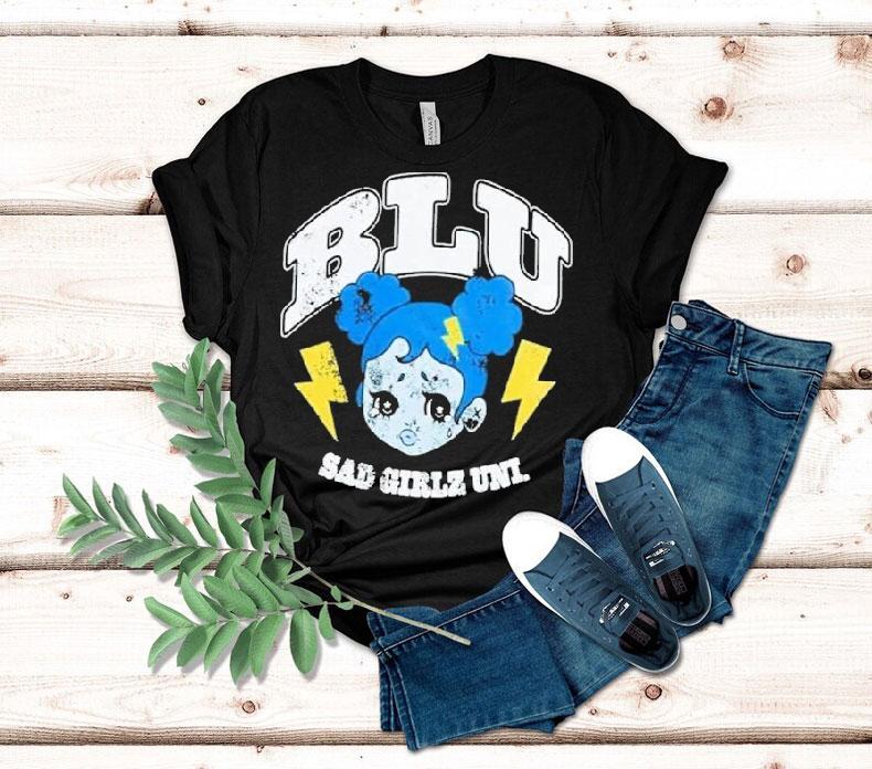 Blu Sad Girlz Uni Boyfriend Shirt Blu Sad Girlz Uni Boyfriend Shirt