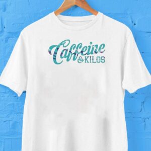 Caffeine And Kilos 80s Script Logo Shirt