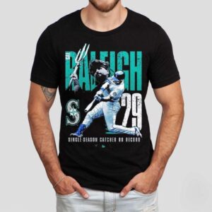 Cal Raleigh Seattle Mariners Single Season Catcher Home Run Record Tshirt