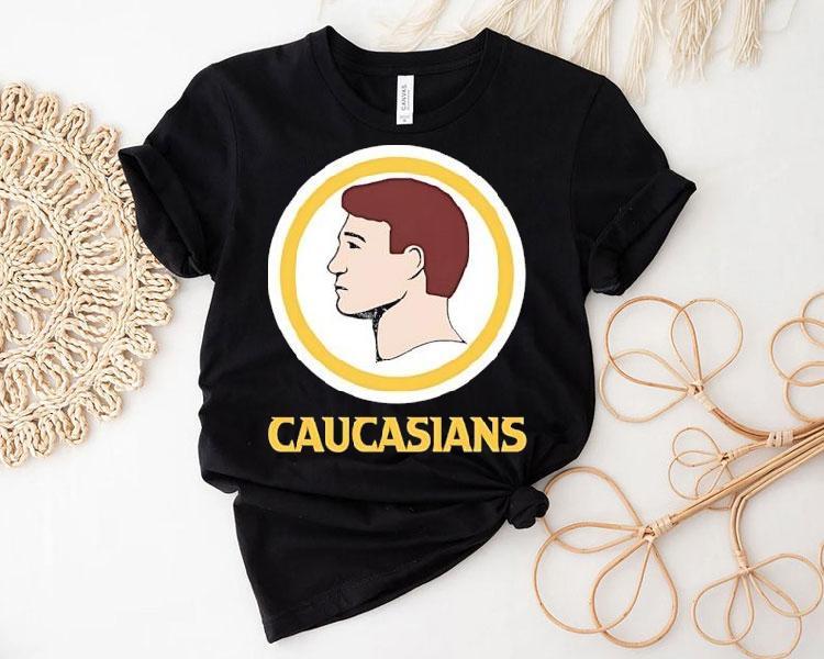 Caucasians Style Washington Commanders Logo Parody Shirt Caucasians Style Washington Commanders Logo Parody Shirt
