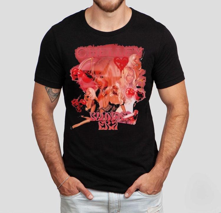 Chelley Blonde Era Big Cherry Energy Shirt Chelley Blonde Era Big Cherry Energy Shirt