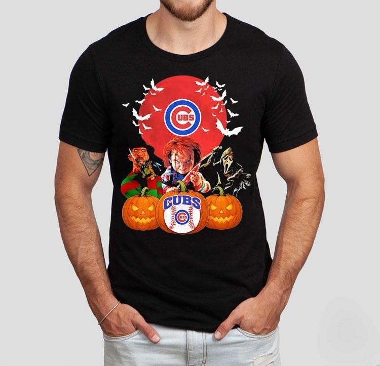 Chicago Cubs Chucky Freddy Krueger And Ghostface Horror Movie Halloween Shirt Chicago Cubs Chucky Freddy Krueger And Ghostface Horror Movie Halloween Shirt