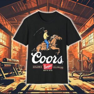 Coors Banquet Rodeo Cowboy Est 1873 Shirt
