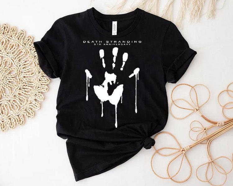 Hideo Kojima Death Stranding 5th Anniversary Hand Shirt Hideo Kojima Death Stranding 5th Anniversary Hand Shirt