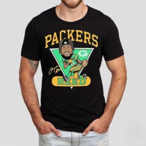 Jayden Reed Green Bay Packers Football Signature Cartoon Shirt Jayden Reed Green Bay Packers Football Signature Cartoon Shirt