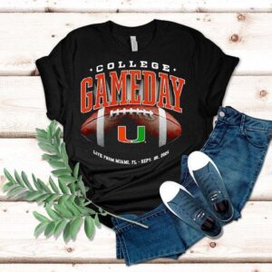 Miami Hurricanes Football College Gameday Tshirt