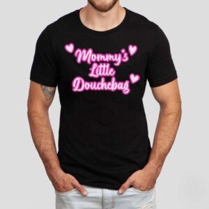 Mommy S Little Douchebag Hear Tshirt