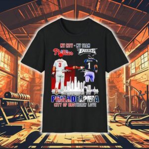 My City Harper Phillies And My Team Hurts Eagles Philadelphia City Of Brotherly Love Signatures Shirt My City Harper Phillies And My Team Hurts Eagles Philadelphia City Of Brotherly Love Signatures Shirt
