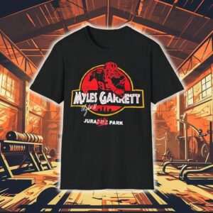 Myles Garrett Cleveland Browns Signature Jurasack Park Style Jurassic Park Logo Shirt