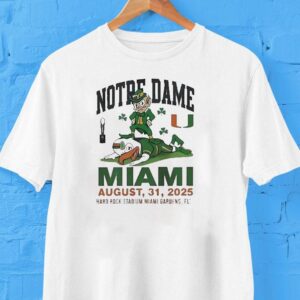 Notre Dame Vs Miami Hurricanes Hard Rock Stadium Miami Gardens Fl 2025 Shirt