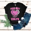 Pink Out Indianapolis Colts Football Heart Awareness Shirt
