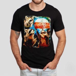 Raccoon With Dr Pepper Under Moon Shirt