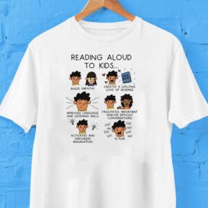 Reading Aloud To Kids Cartoon Shirt