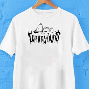Snoopy Sleeping Tummy Hurts Shirt