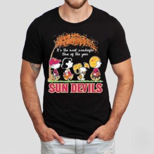 Snoopy The Peanuts Arizona State Sun Devils It’s The Most Wonderful Time Of The Year Shirt