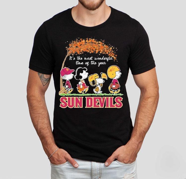 Snoopy The Peanuts Arizona State Sun Devils It’s The Most Wonderful Time Of The Year Shirt Snoopy The Peanuts Arizona State Sun Devils It’s The Most Wonderful Time Of The Year Shirt
