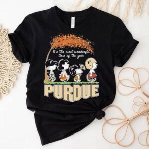 Snoopy The Peanuts Purdue Boilermakers It’s The Most Wonderful Time Of The Year Shirt