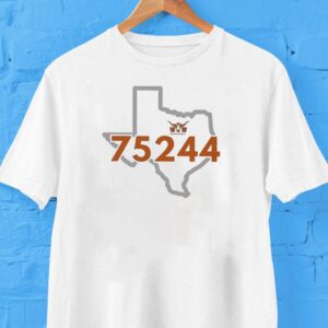 Texas Longhorn 75244 Map Shirt Texas Longhorn 75244 Map Shirt