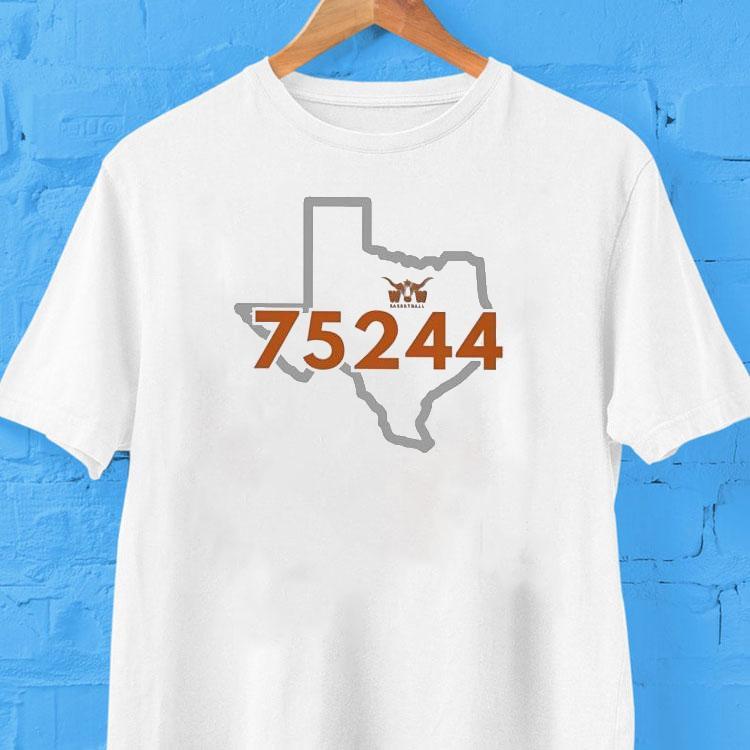 Texas Longhorn 75244 Map Shirt Texas Longhorn 75244 Map Shirt