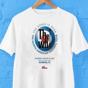 The Who American Farewell Tour The Song Is Over Aug 23 2025 Atlantic City Shirt