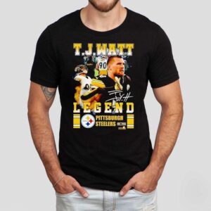 Tj Watt Legend Pittsburgh Slers Football Signature Tshirt