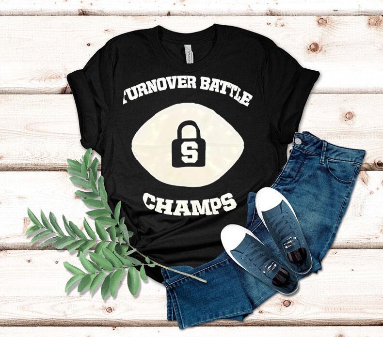Turnover Battle Champs Football Lock Shirt Turnover Battle Champs Football Lock Shirt