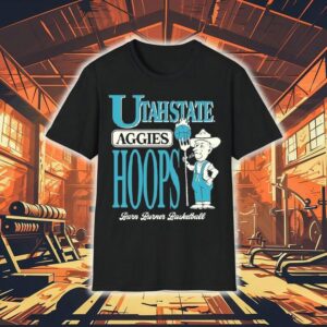 Utah State Aggies Barn Burner Farmer Hoops Shirt Utah State Aggies Barn Burner Farmer Hoops Shirt