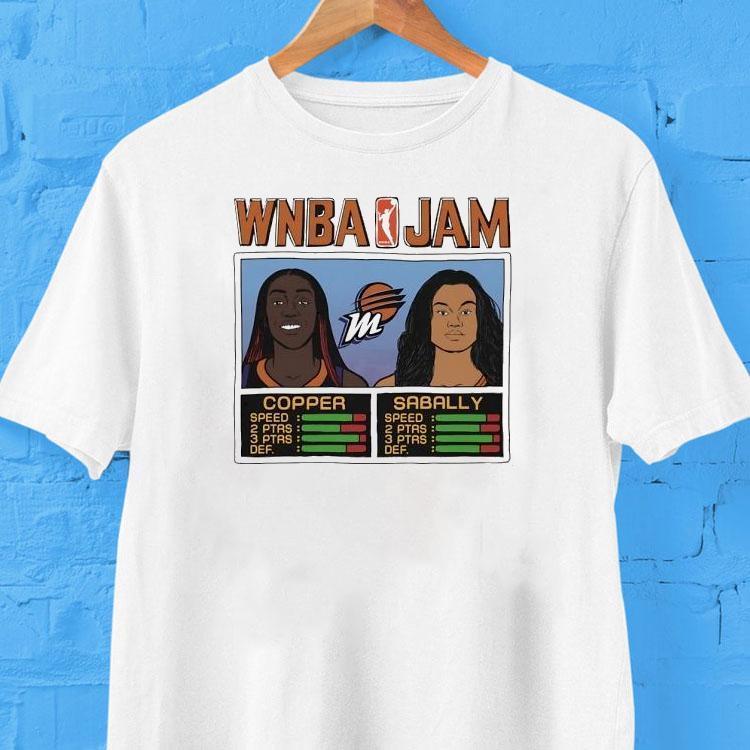 Wnba Jam Kahleah Copper And Satou Sabally Phoenix Mercury Basketball Shirt Wnba Jam Kahleah Copper And Satou Sabally Phoenix Mercury Basketball Shirt