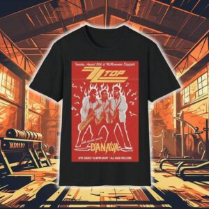 Zztop All Ages Welcome Danava Tour Tshirt