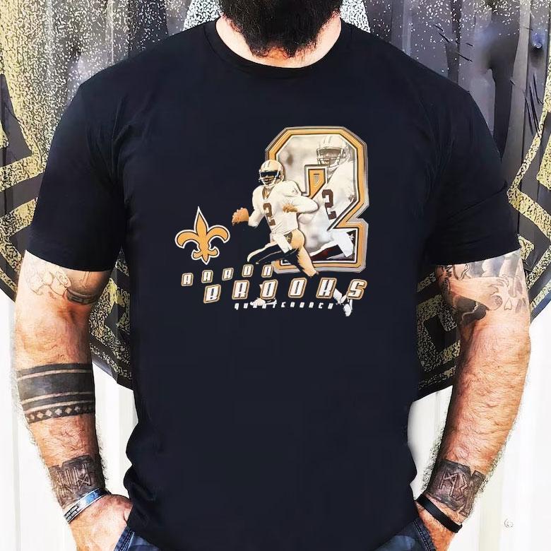 Aaron Brooks Quarterback New Orleans Saints Football Shirt Aaron Brooks Quarterback New Orleans Saints Football Shirt