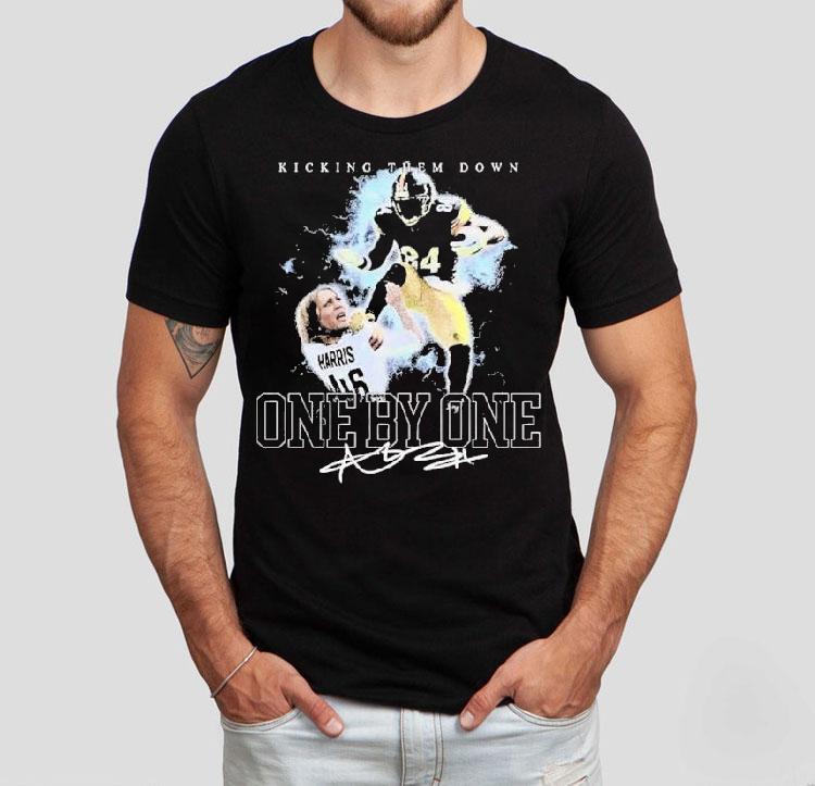 Antonio Brown Kamala Harris Kicking Them Down One By One Shirt Antonio Brown Kamala Harris Kicking Them Down One By One Shirt