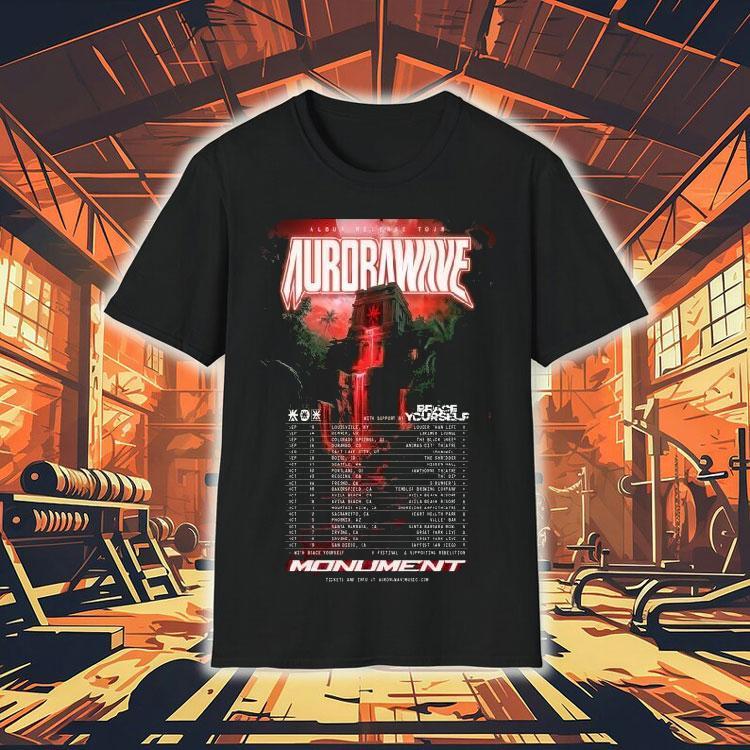 Aurorawave Monument Album Release Tour 2025 Dates Shirt Aurorawave Monument Album Release Tour 2025 Dates Shirt