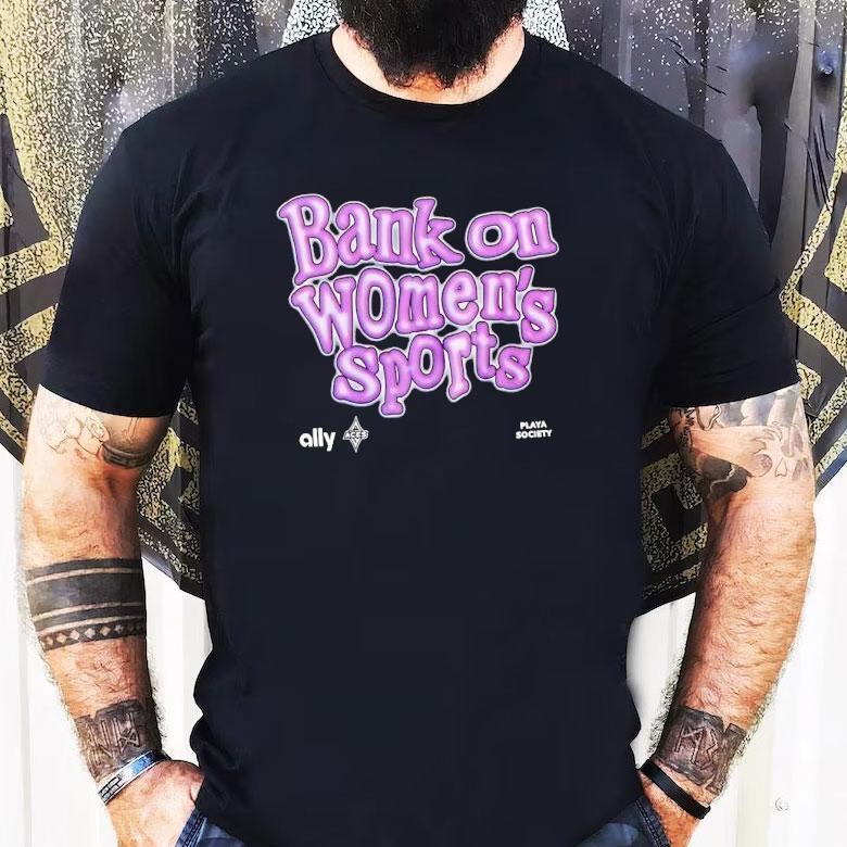 Bank On Women’s Sports Wnba Las Vegas Aces Logo Shirt Bank On Women’s Sports Wnba Las Vegas Aces Logo Shirt