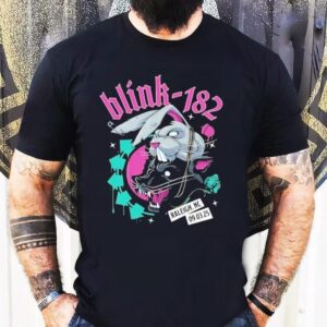 Blink 182 Missionary Impossible Tour 2025 Raleigh North Carolina Venue At Coastal Credit Union Music Park At Walnut Creek On September 3 Bunny Shirt