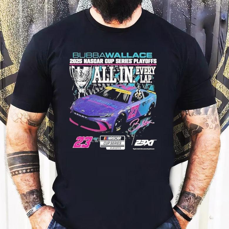 Bubba Wallace 23xi Racing 2025 Nascar Cup Series Playoffs Columbia Shirt Bubba Wallace 23xi Racing 2025 Nascar Cup Series Playoffs Columbia Shirt
