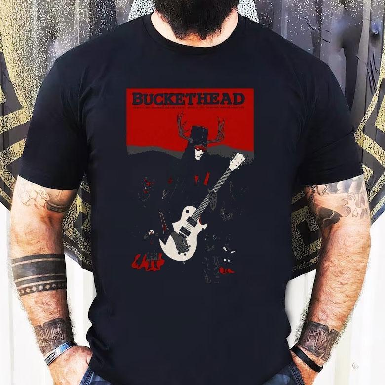 Buckethead Aug 15 Eugene, Oregon, Aug 16 Roseland Theater, Portland 2025 Shirt Buckethead Aug 15 Eugene, Oregon, Aug 16 Roseland Theater, Portland 2025 Shirt