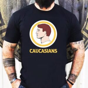 Caucasians Style Washington Commanders Logo Parody Shirt