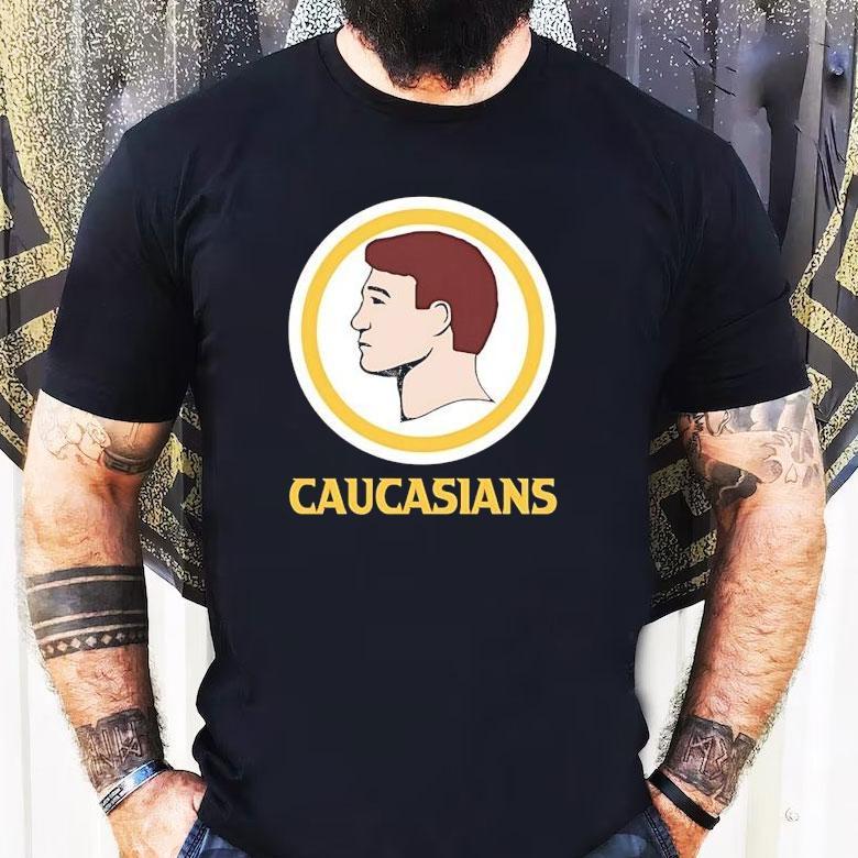 Caucasians Style Washington Commanders Logo Parody Shirt Caucasians Style Washington Commanders Logo Parody Shirt