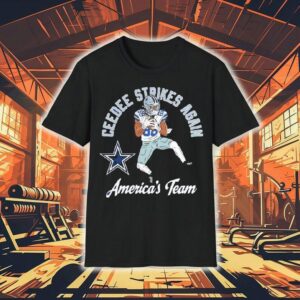 Ceedee Lamb Dallas Cowboys Ceedee Strikes Again America's Team Shirt 1 Ceedee Lamb Dallas Cowboys Ceedee Strikes Again America S Team Tshirt